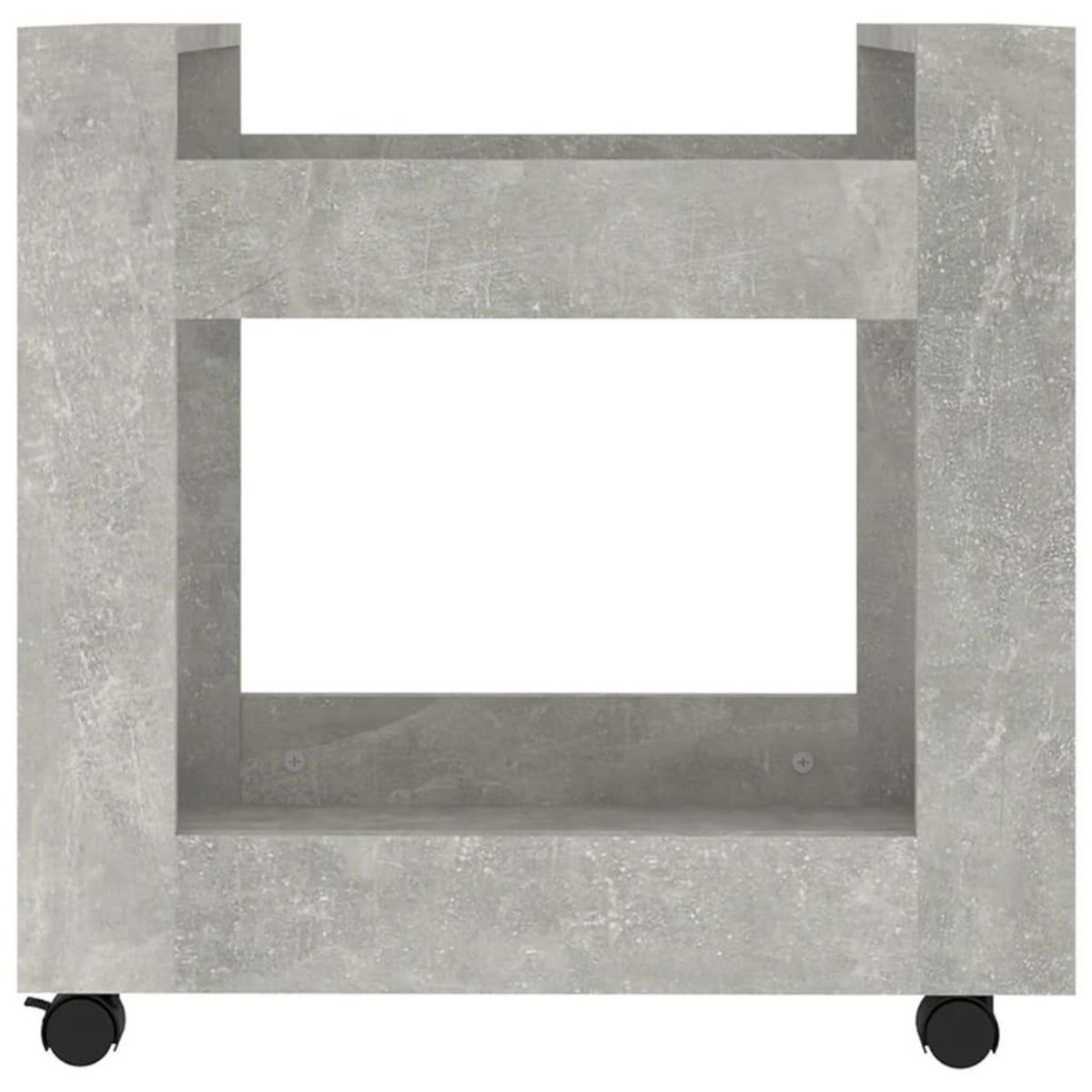 VIDAXL Chariot de bureau Gris beton 60x45x60 cm Bois d'ingenierie