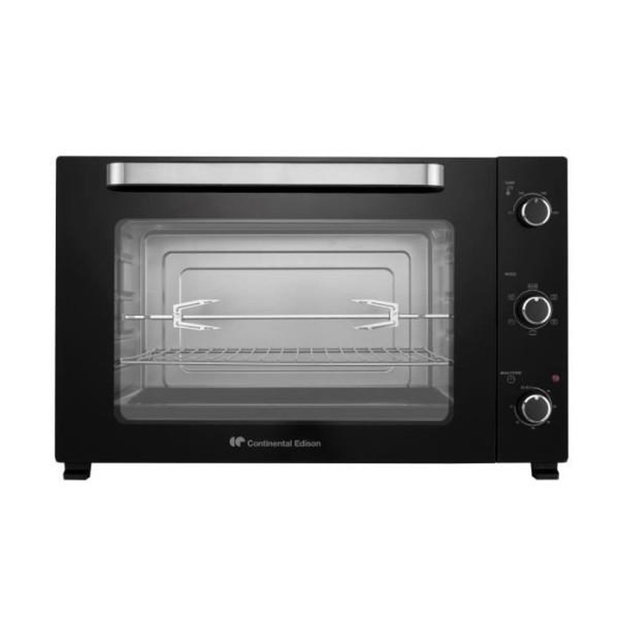 CONTINENTAL EDISON Mini Four Electrique  -Chaleur tournante- CONTINENTAL EDISON - CEMF80B - Noir - L68 x H42,8 x P 48 cm