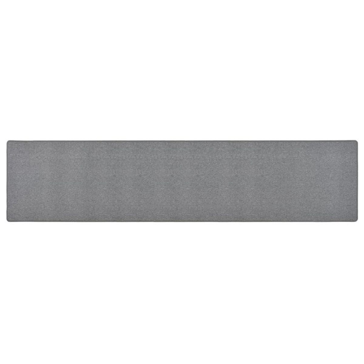 VIDAXL Tapis de couloir Gris fonce 50x250 cm