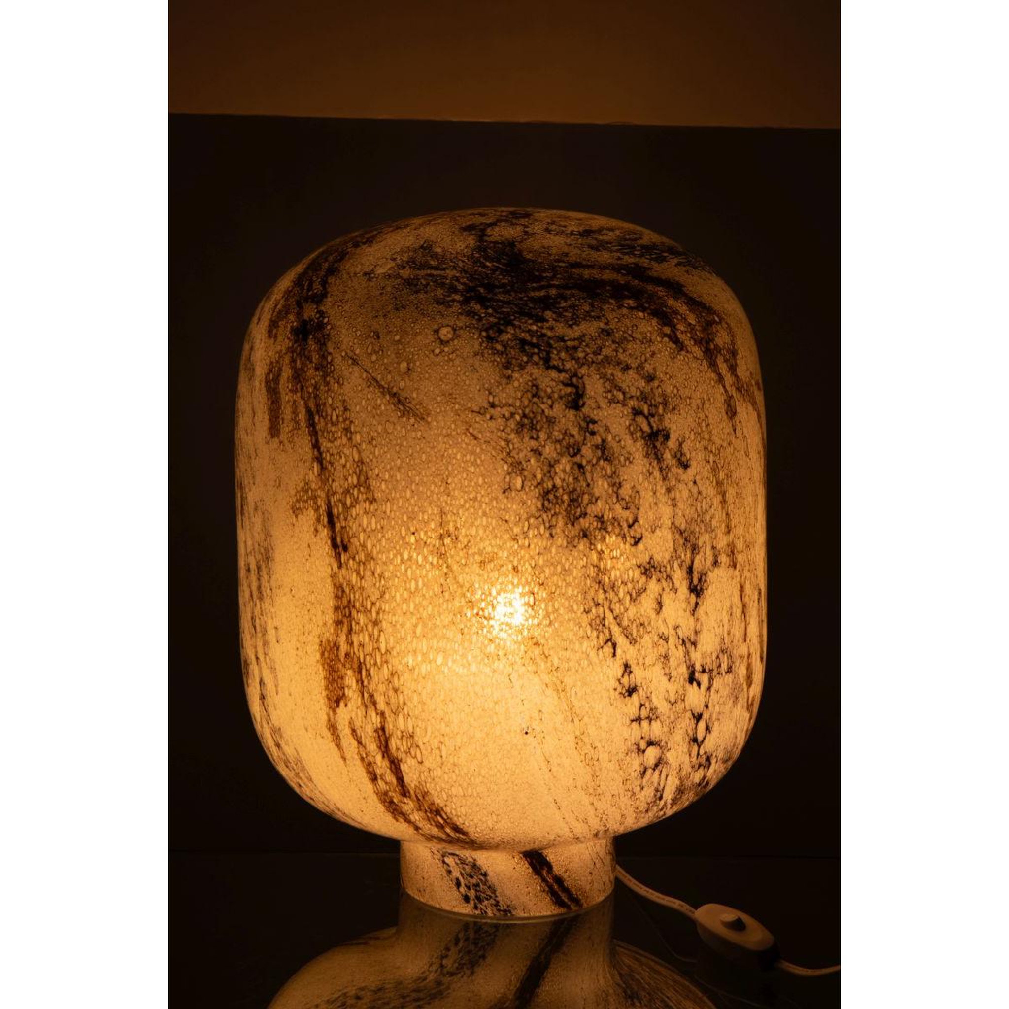 Voir la diapositive 3 : J-LINE Lampe à Poser en Verre  Bola  38cm Multicolore