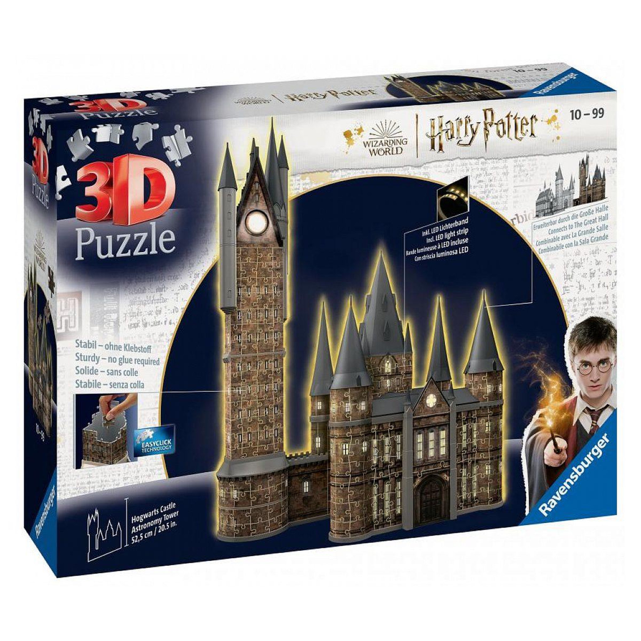 RAVENSBURGER Puzzle 3d château de poudlard illuminé - la tour d'astronomie / harry potter