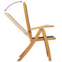 Voir la diapositive 4 : VIDAXL Chaises pliables de jardin lot de 8 bois d'acacia et textilene