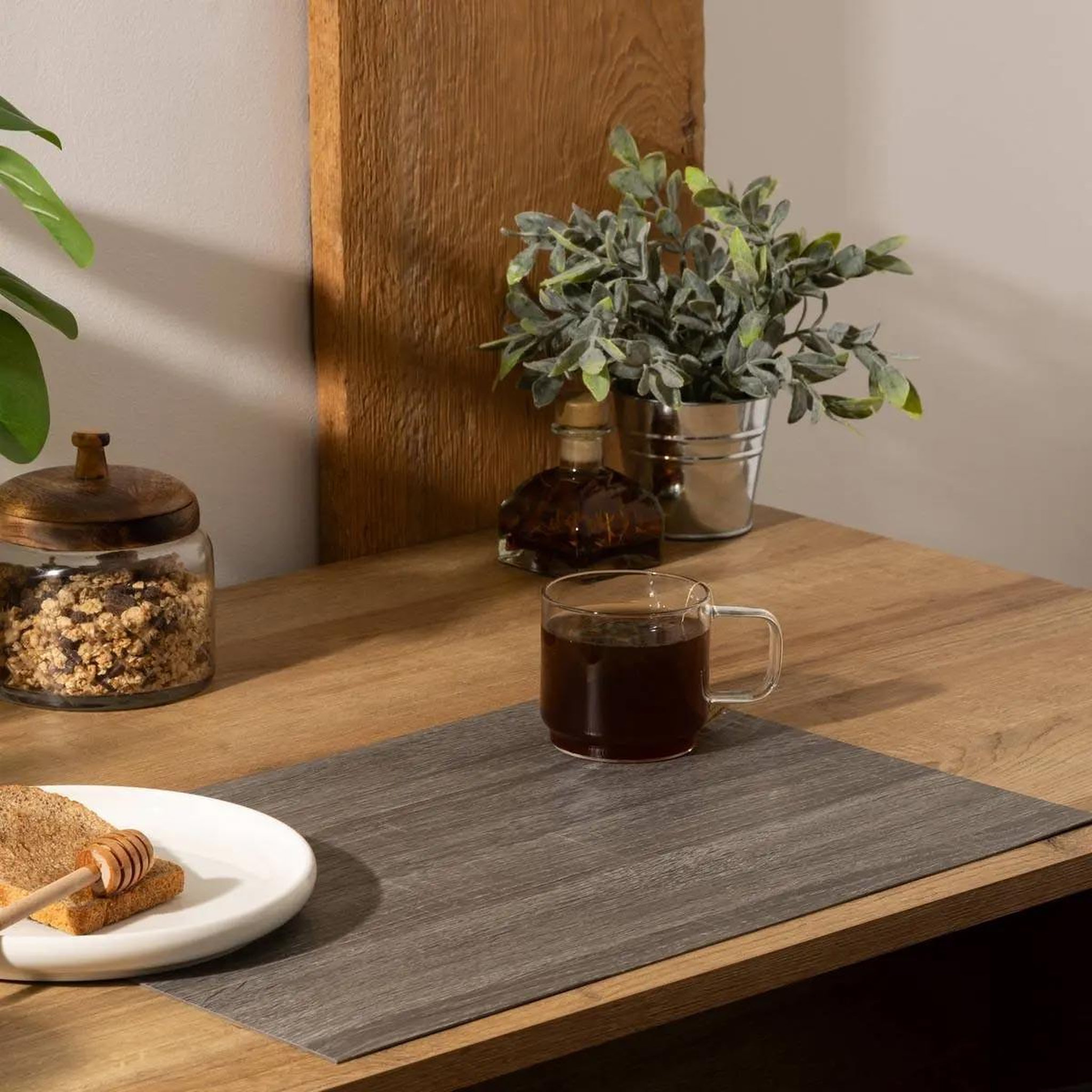 Voir la diapositive 3 : SECRET DE GOURMET Set de table  authentic  30x45cm gris
