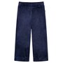 VIDAXL Pantalons pour enfants velours bleu fonce 116