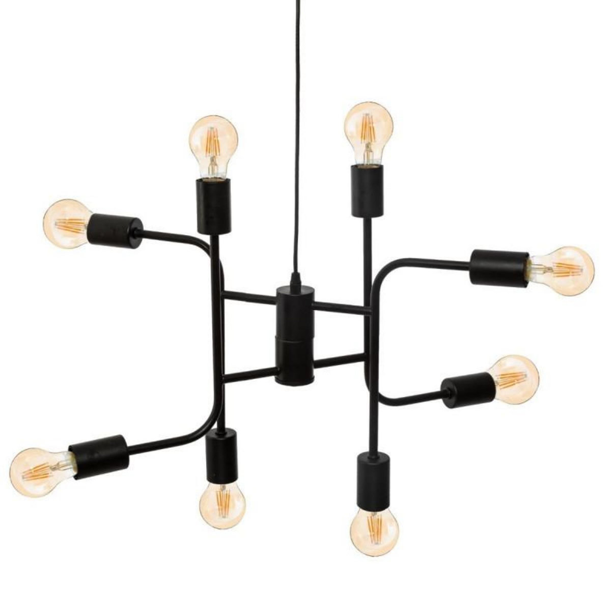 ATMOSPHERA Suspension métal  Cantor  8 ampoules / Diamètre 59 cm Atmosphera