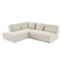 Voir la diapositive 2 : LISA DESIGN Onyx - canapé modulable d'angle gauche - 5 places - en tissu mailles 3d
