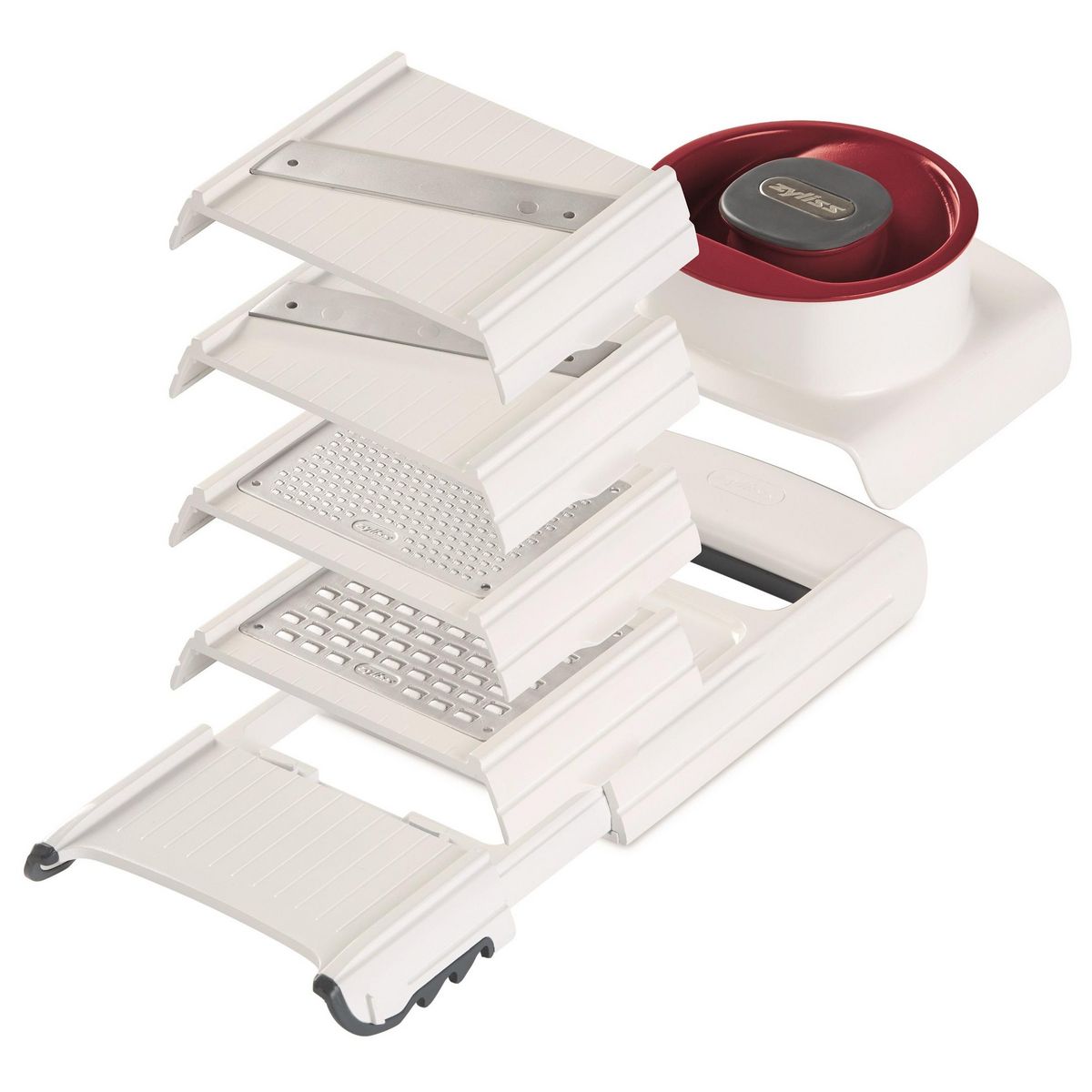 Zyliss Mandoline 4en1 blanc/rouge - ze900027
