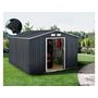 Voir la diapositive 2 : Habitat et Jardin Abri de jardin métal -  Vegas  12.98 m² avec gouttière - Gris