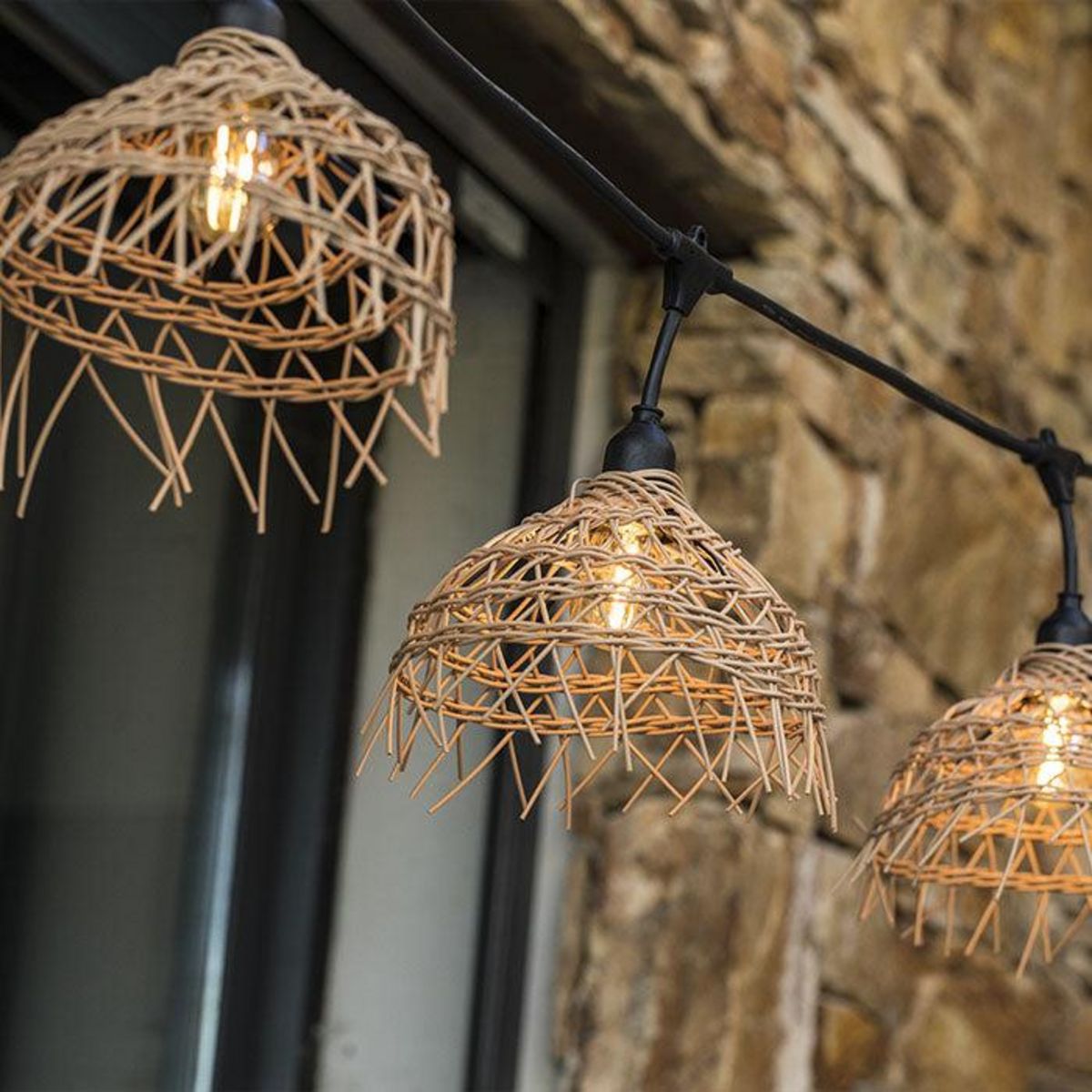 Lumisky Guirlande exotique HAWAII Bois Polypropylène 6M 10xE27