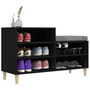 Voir la diapositive 4 : VIDAXL Armoire a chaussures Noir 102x36x60 cm Bois d'ingenierie