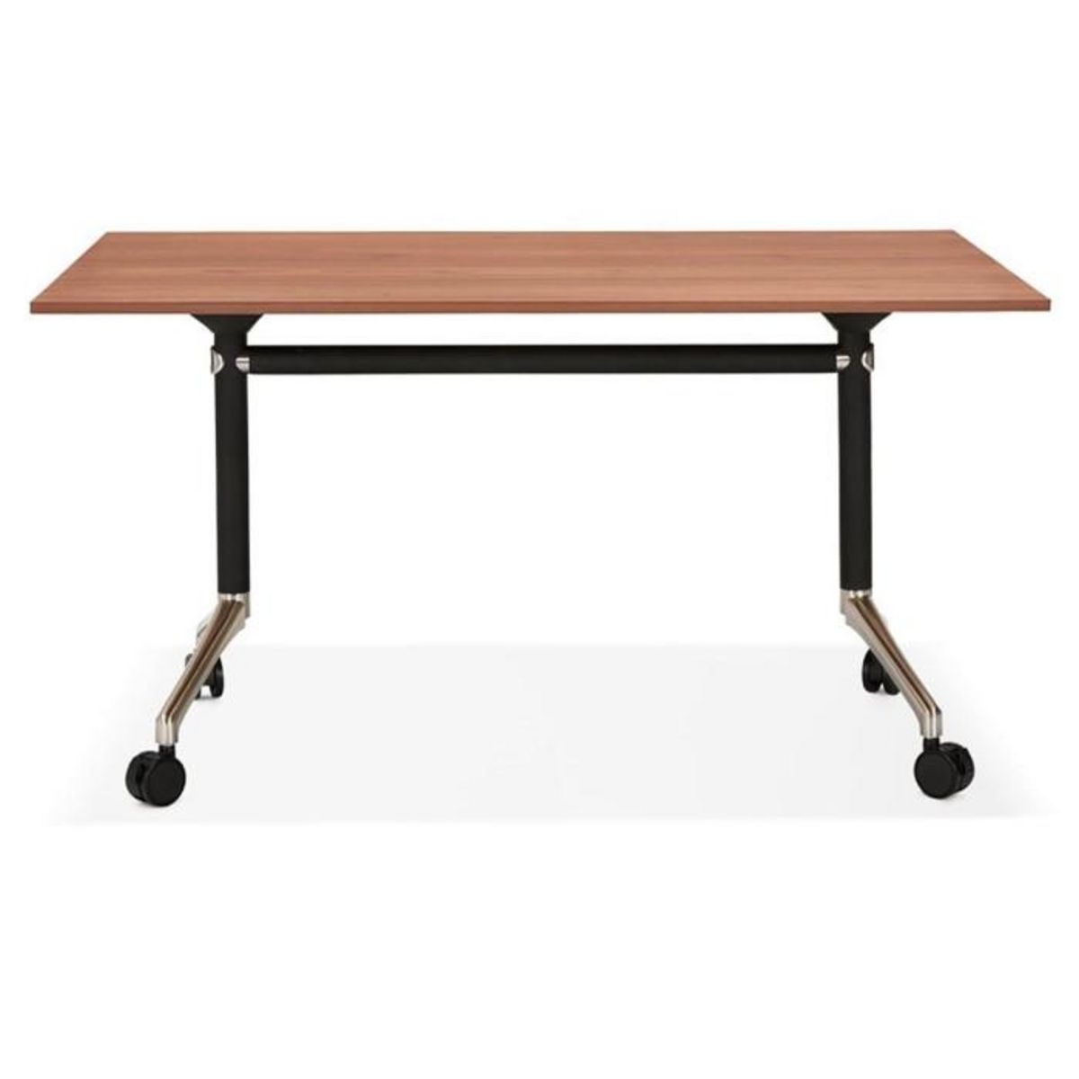 Paris Prix Bureau Pliable à Roulettes  Lexon  140cm Noyer
