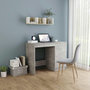 Voir la diapositive 1 : VIDAXL Bureau Gris beton 100x50x76 cm Bois d'ingenierie