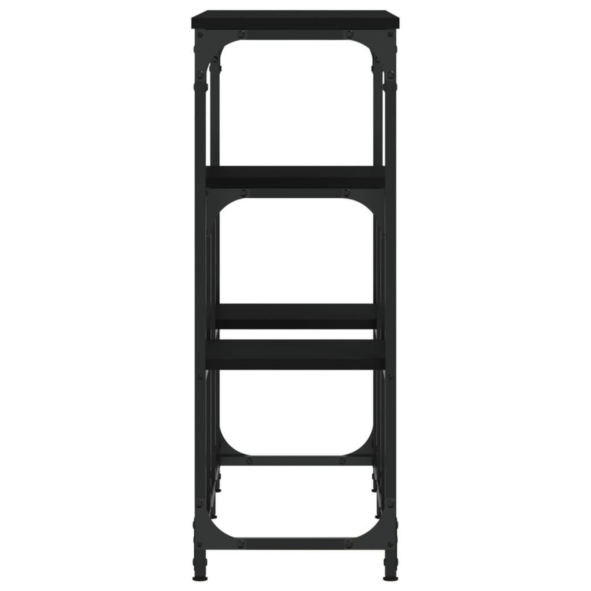 Voir la diapositive 5 : VIDAXL Table console noir 89,5x28x76 cm bois d'ingenierie