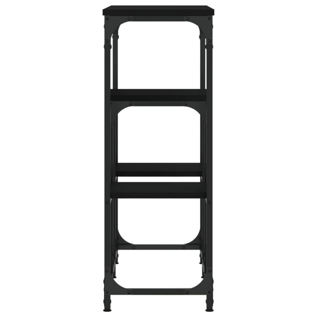 VIDAXL Table console noir 89,5x28x76 cm bois d'ingenierie