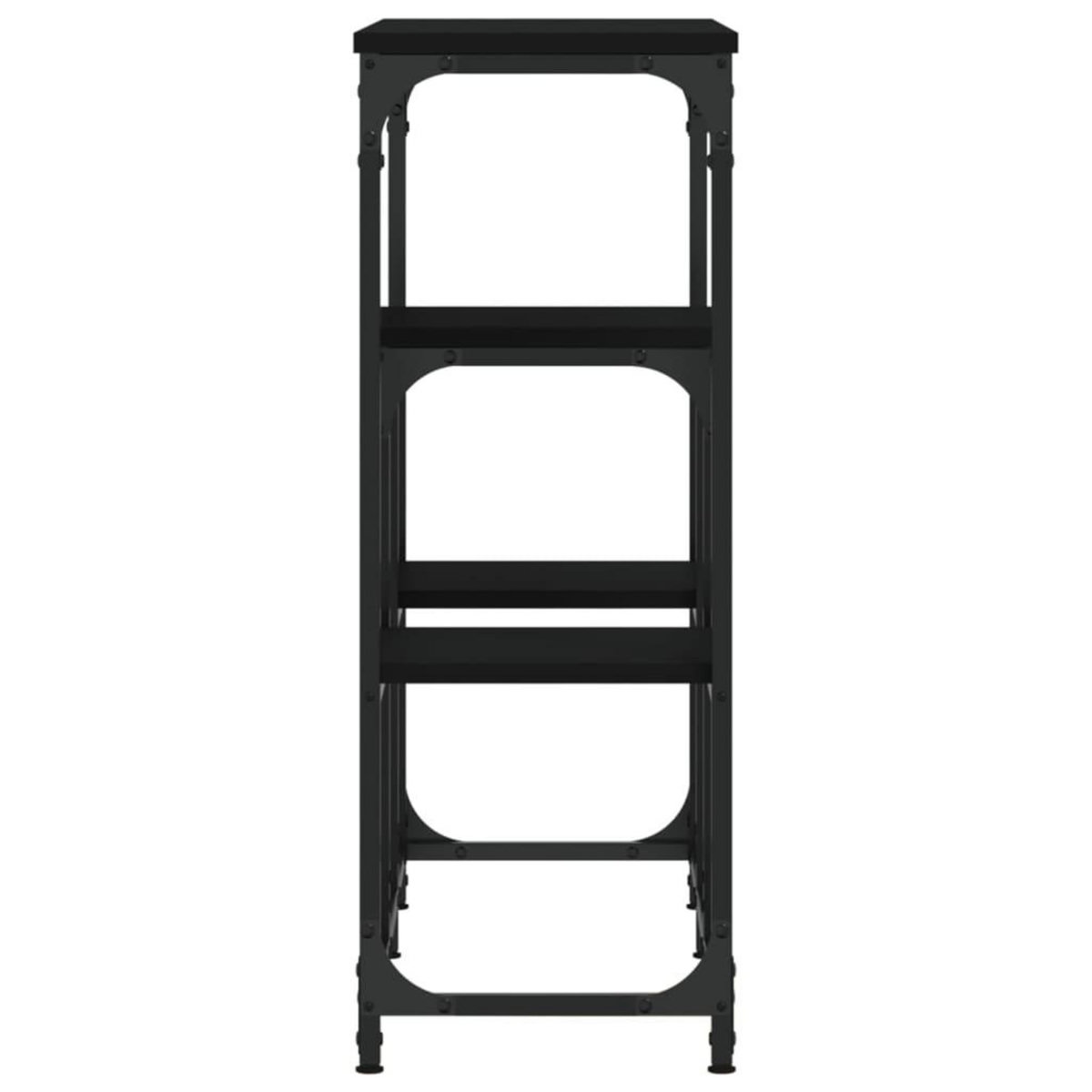 VIDAXL Table console noir 89,5x28x76 cm bois d'ingenierie