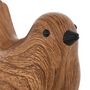 Voir la diapositive 4 : ATMOSPHERA Lot de 2 Oiseaux en Dolomite  Family Corner  14cm Marron