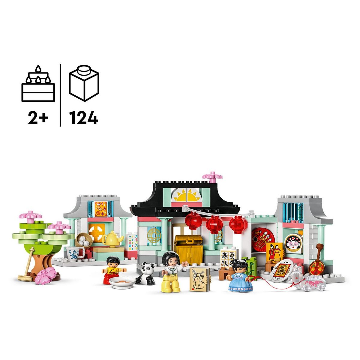 LEGO Duplo Ma ville 10411 Découvrir la culture chinoise, Jouet Éducatif, avec Figurine Panda, et Briques