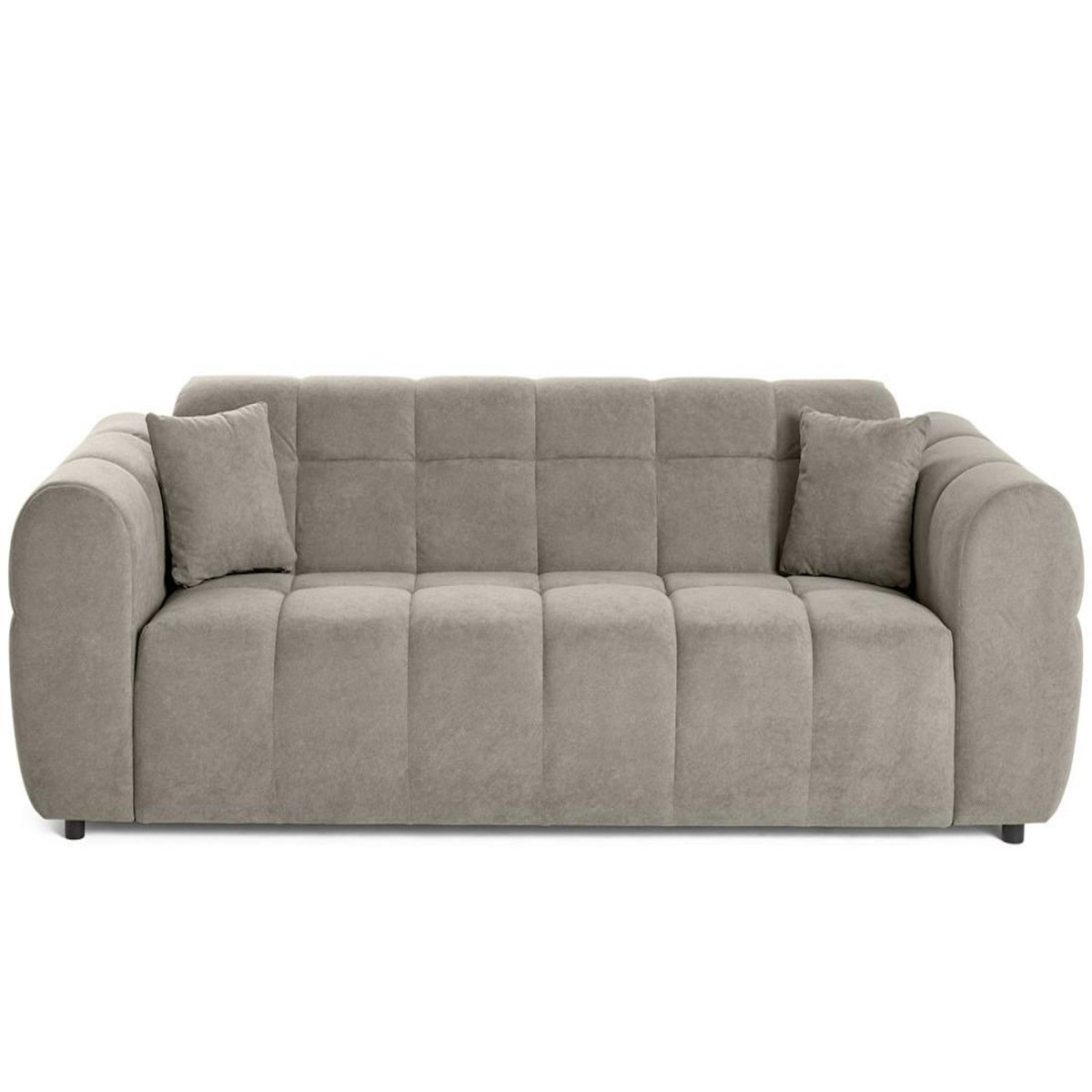 LISA DESIGN Ray - canapé droit 3 places en tissu texturé