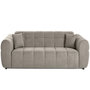 Voir la diapositive 1 : LISA DESIGN Ray - canapé droit 3 places en tissu texturé