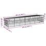 Voir la diapositive 6 : VIDAXL Chenil d'exterieur avec toit pour chiens Acier 13,14 m²
