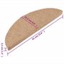 Voir la diapositive 6 : VIDAXL Tapis d'escalier auto-adhesifs 10 pcs beige 65x22,5x3,5 cm