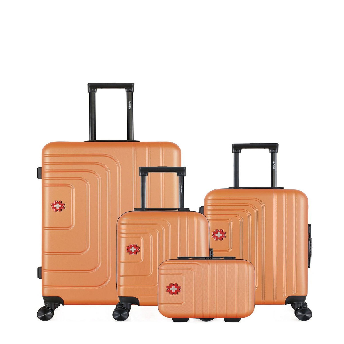 SWISS KOPPER SWISS KOPPER - LOT DE 4 - Valises grand format, cabine, cabine XXS et vanity RUTI