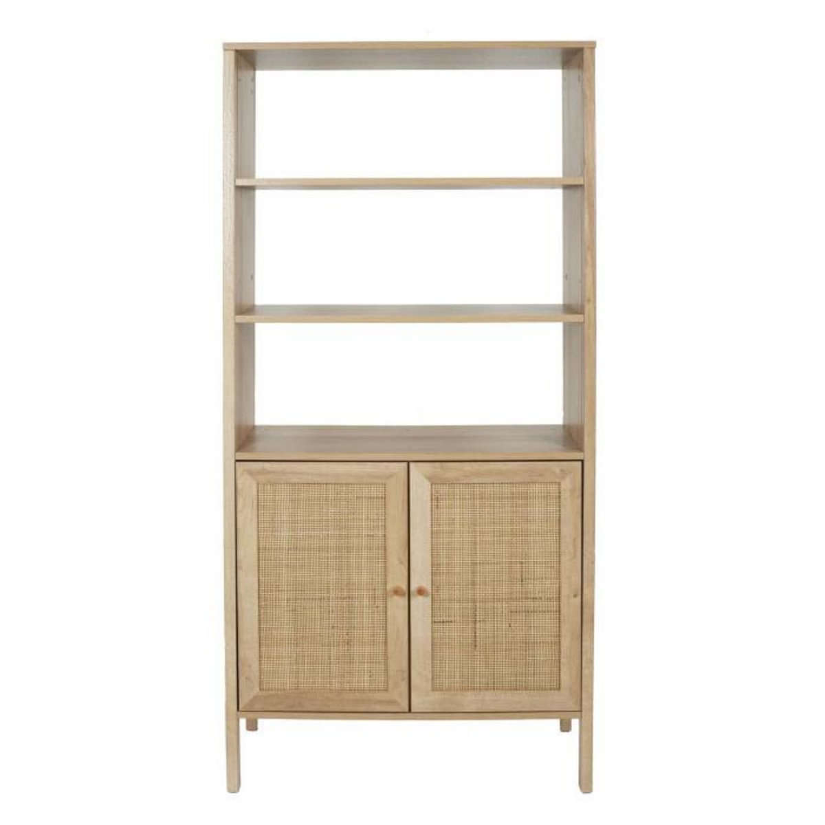Paris Prix Buffet 2 Portes en Bois  Bali  163cm Naturel