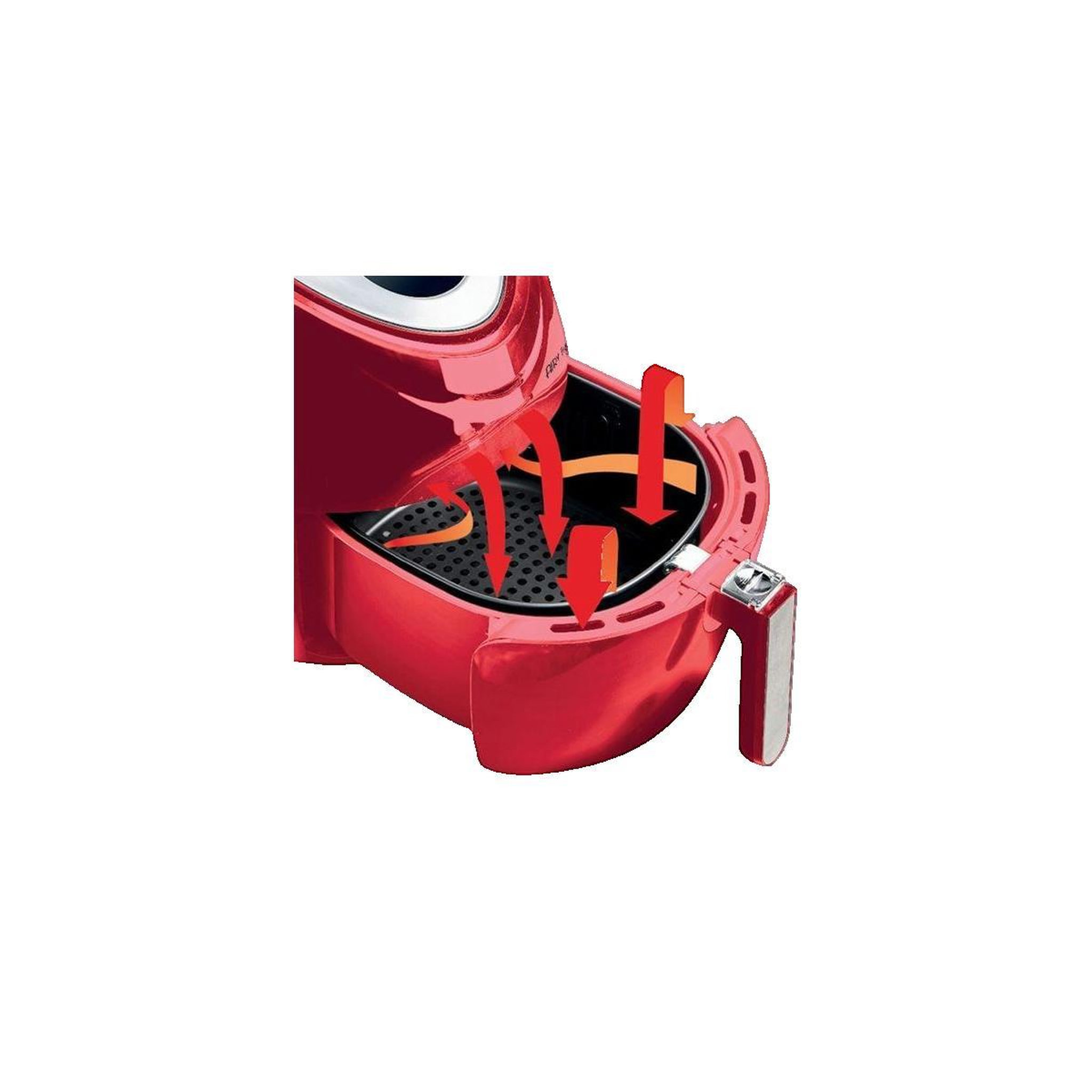 Voir la diapositive 2 : ARIETE Friteuse Ariete 4618/01 sans huile 5,5 litres rouge