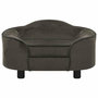 Voir la diapositive 2 : VIDAXL Canapé pour chien Gris foncé 67x47x36 cm Peluche