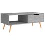 Voir la diapositive 2 : VIDAXL Table basse Gris beton 100x49,5x43 cm Bois d'ingenierie