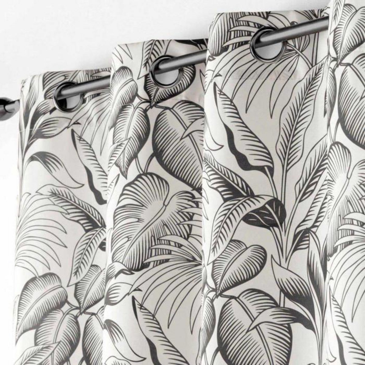 Paris Prix Rideau à Œillets Imprimé  Cabana  140x260cm Naturel