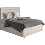 Voir la diapositive 1 : Habitat et Jardin Lit double en velours design  Livigno  - 140 x 190 cm - Beige