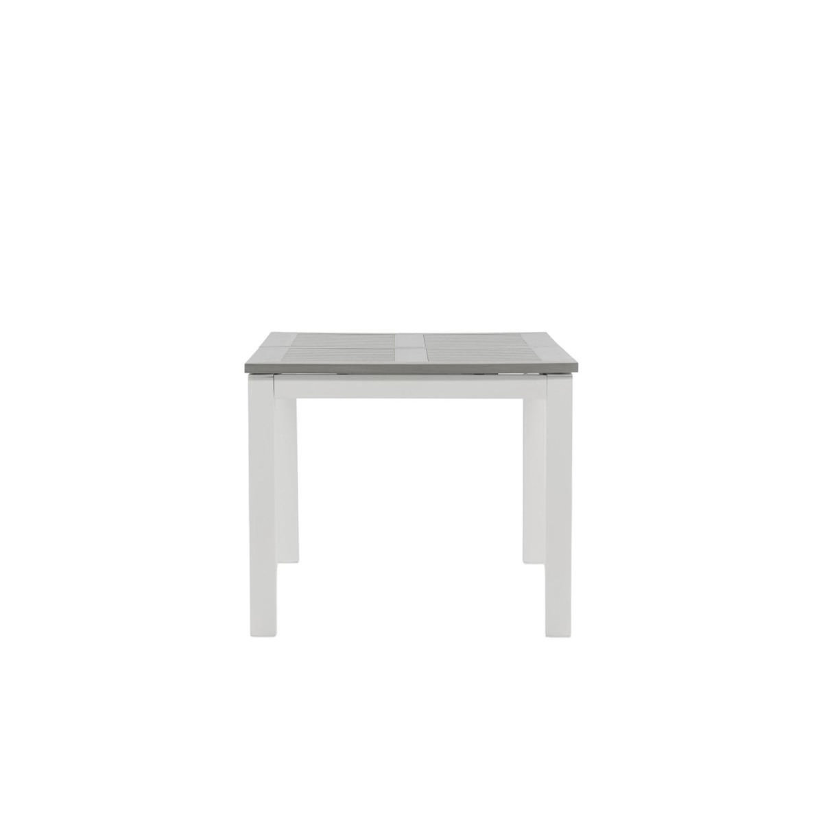 Paris Prix Table de Jardin Extensible  Albany  152-210cm Blanc & Gris