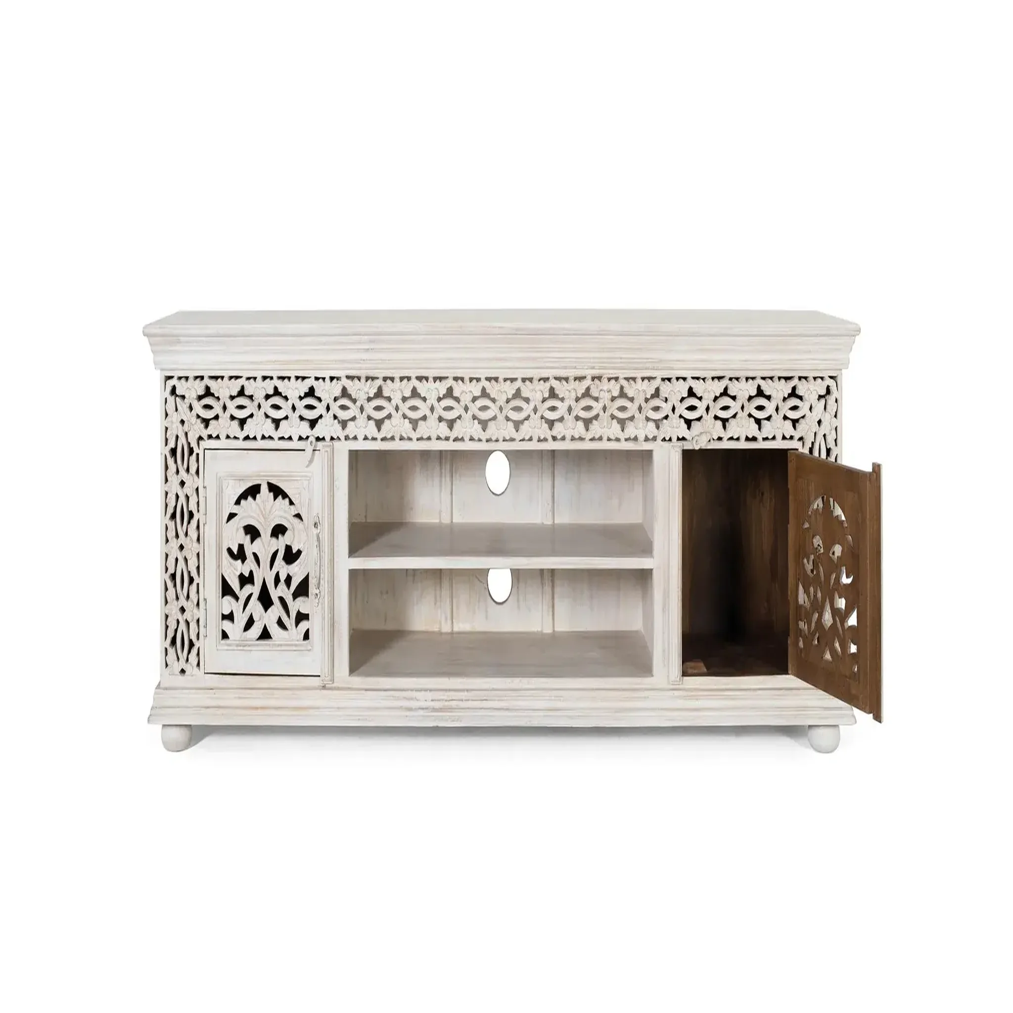 Voir la diapositive 2 : GINER Y COLOMER SL Meuble tv en bois de manguier 180 cm style classique artisanal