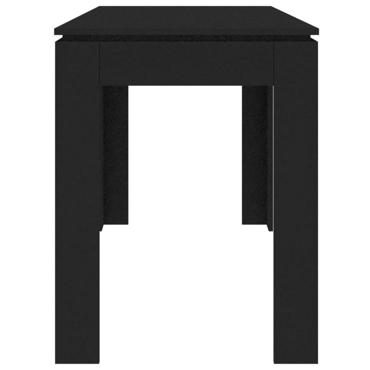 VIDAXL Table a manger Noir 120x60x76 cm Bois d'ingenierie