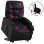 Voir la diapositive 2 : VIDAXL Fauteuil inclinable de massage Noir Similicuir