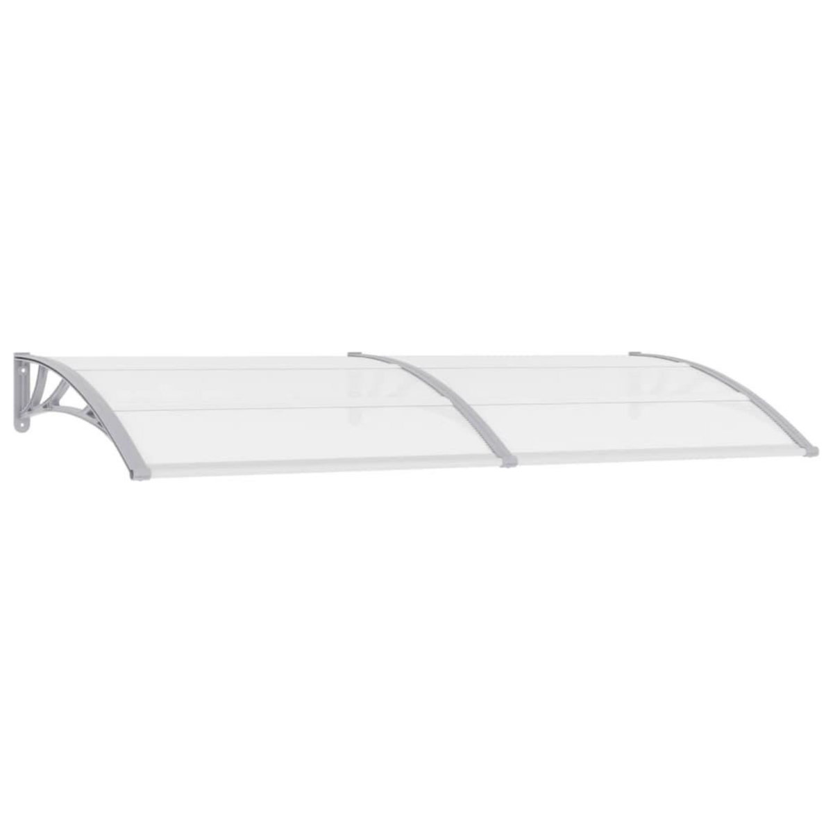 VIDAXL Auvent de porte Gris 240x100 cm Polycarbonate