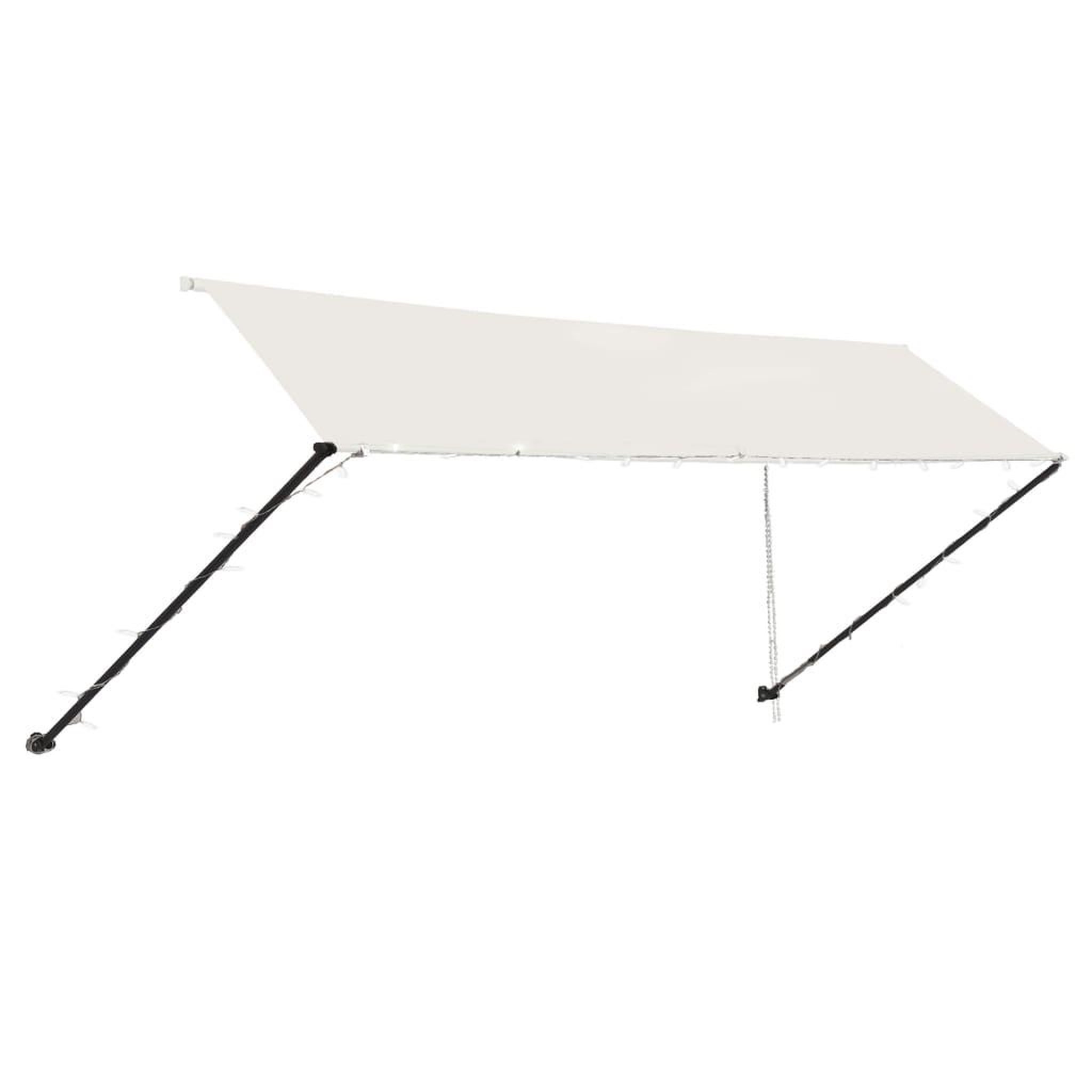 Voir la diapositive 4 : VIDAXL Auvent retractable avec LED 400x150 cm Creme
