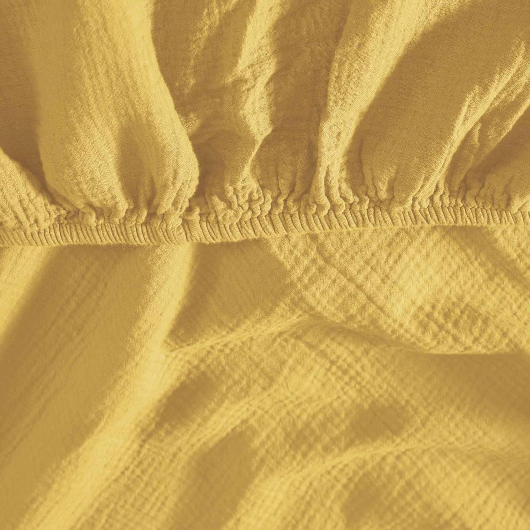 Voir la diapositive 3 : Sensei Maison Drap housse en gaze de coton bonnet 30 cm LOFT
