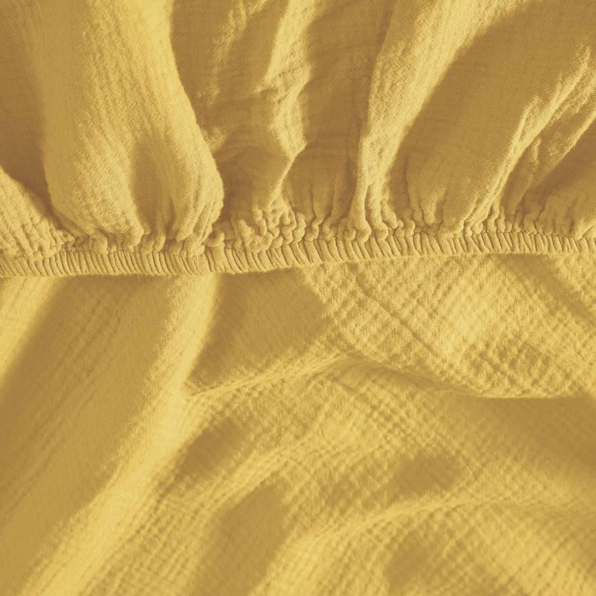 Sensei Maison Drap housse en gaze de coton bonnet 30 cm LOFT