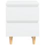 Voir la diapositive 3 : VIDAXL Table de chevet avec pieds en pin Blanc 40x35x50 cm