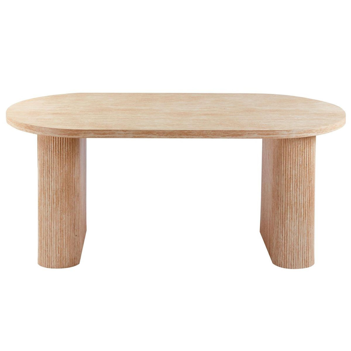 Paris Prix Table Ovale Effet Travertin  Miriam  180cm Beige