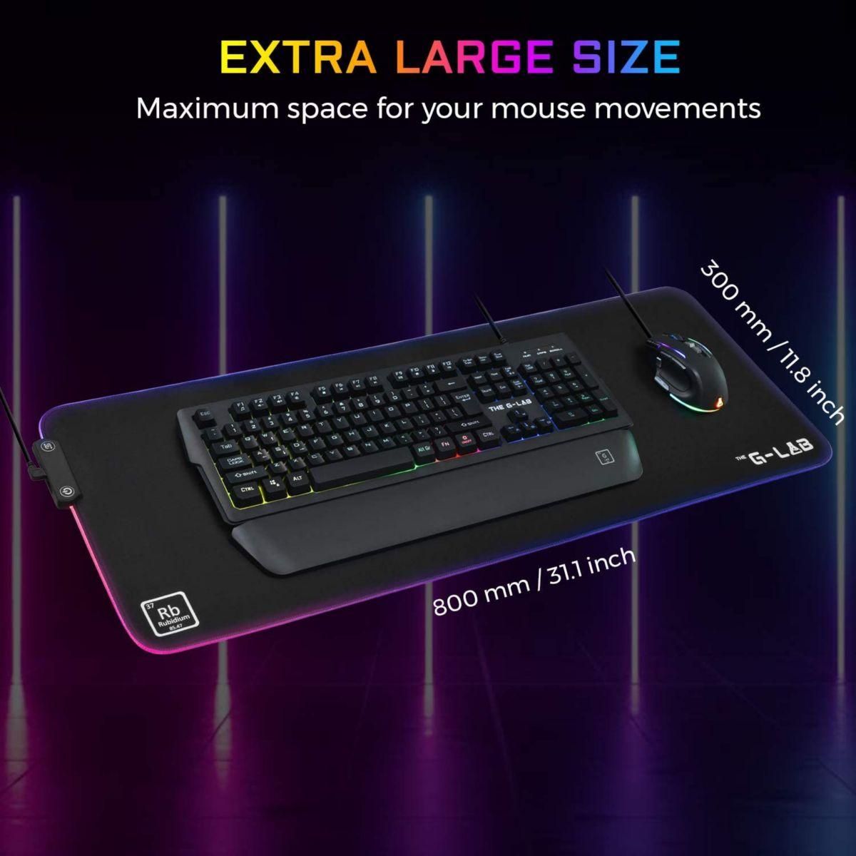 THE G-LAB Tapis de souris PAD RUBIDIUM