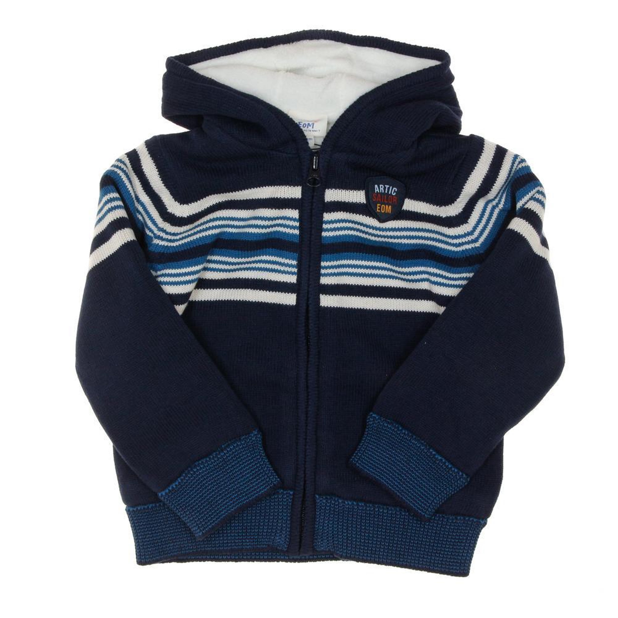Voir la diapositive 1 : ELLE EST OU LA MER Gilet Zippé  Garçon EOM Vichalkid