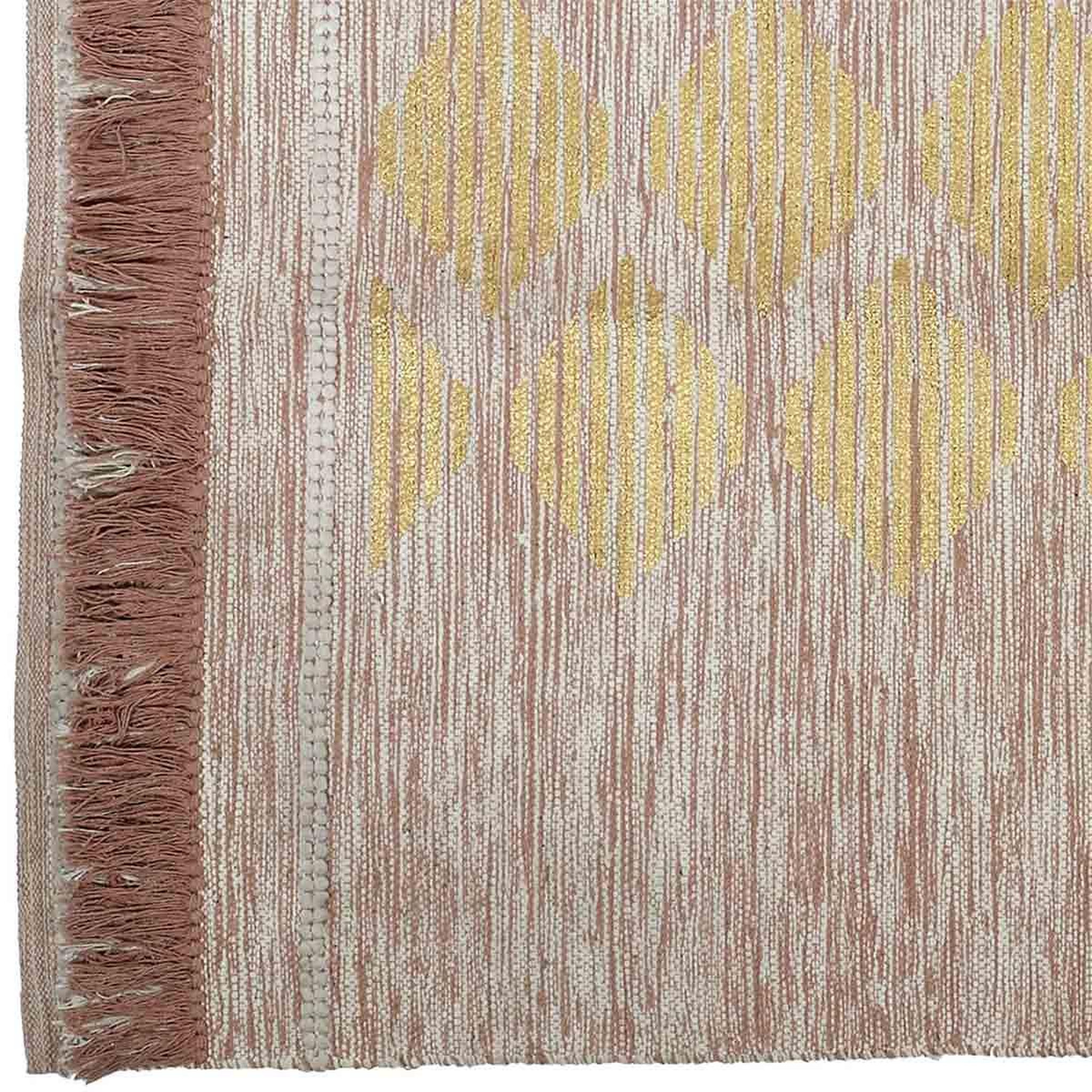Voir la diapositive 2 : The Home Deco Factory Tapis de salon  imprimé  120x170cm nude & or