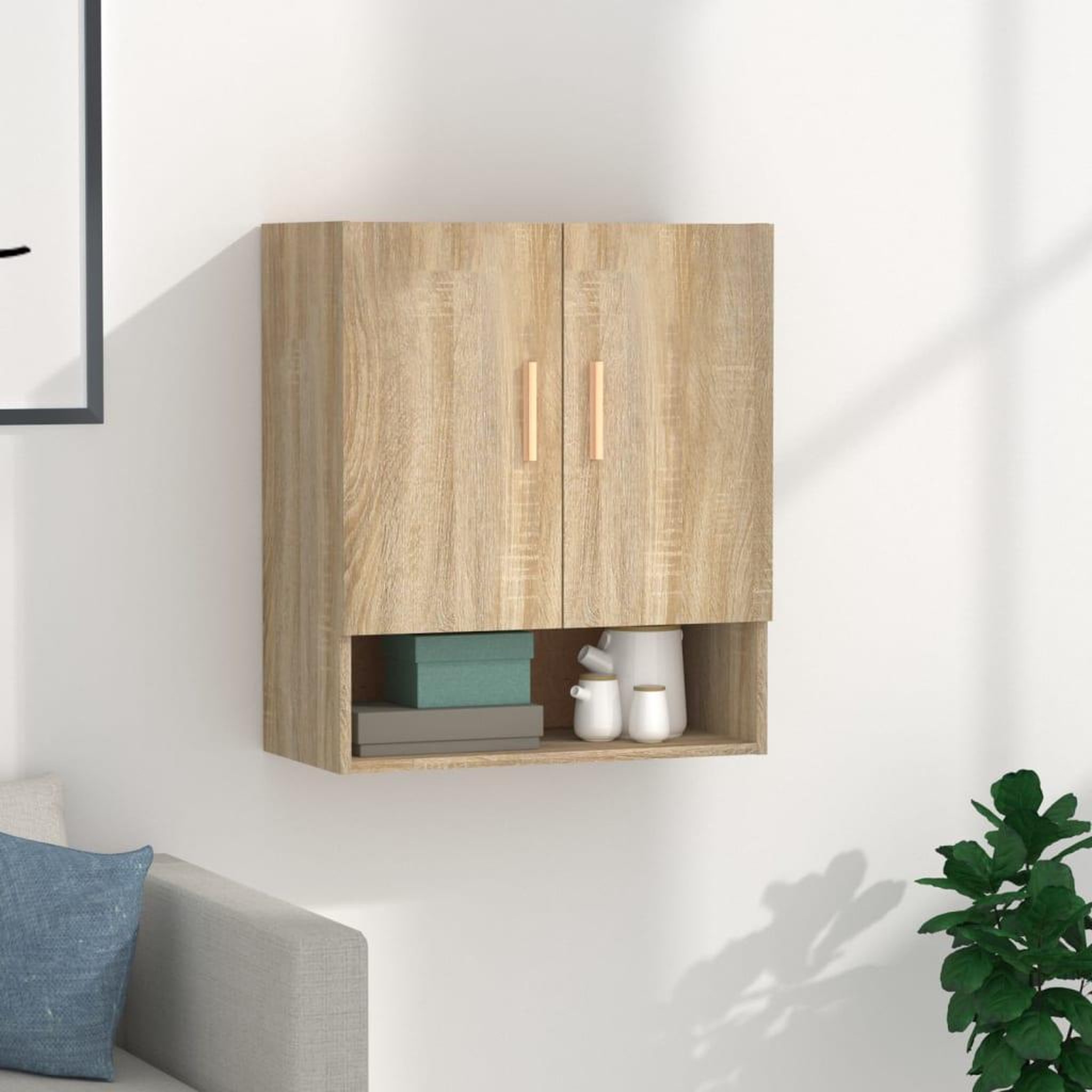 VIDAXL Armoire murale Chene sonoma 60x31x70 cm Bois d'ingenierie