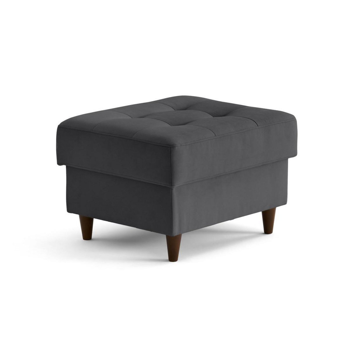 LISA DESIGN Anna - pouf en velours - pieds en bois