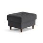 Voir la diapositive 3 : LISA DESIGN Anna - pouf en velours - pieds en bois