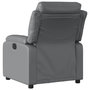 Voir la diapositive 3 : VIDAXL Fauteuil inclinable Gris Similicuir