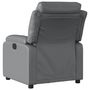 Voir la diapositive 3 : VIDAXL Fauteuil inclinable Gris Similicuir